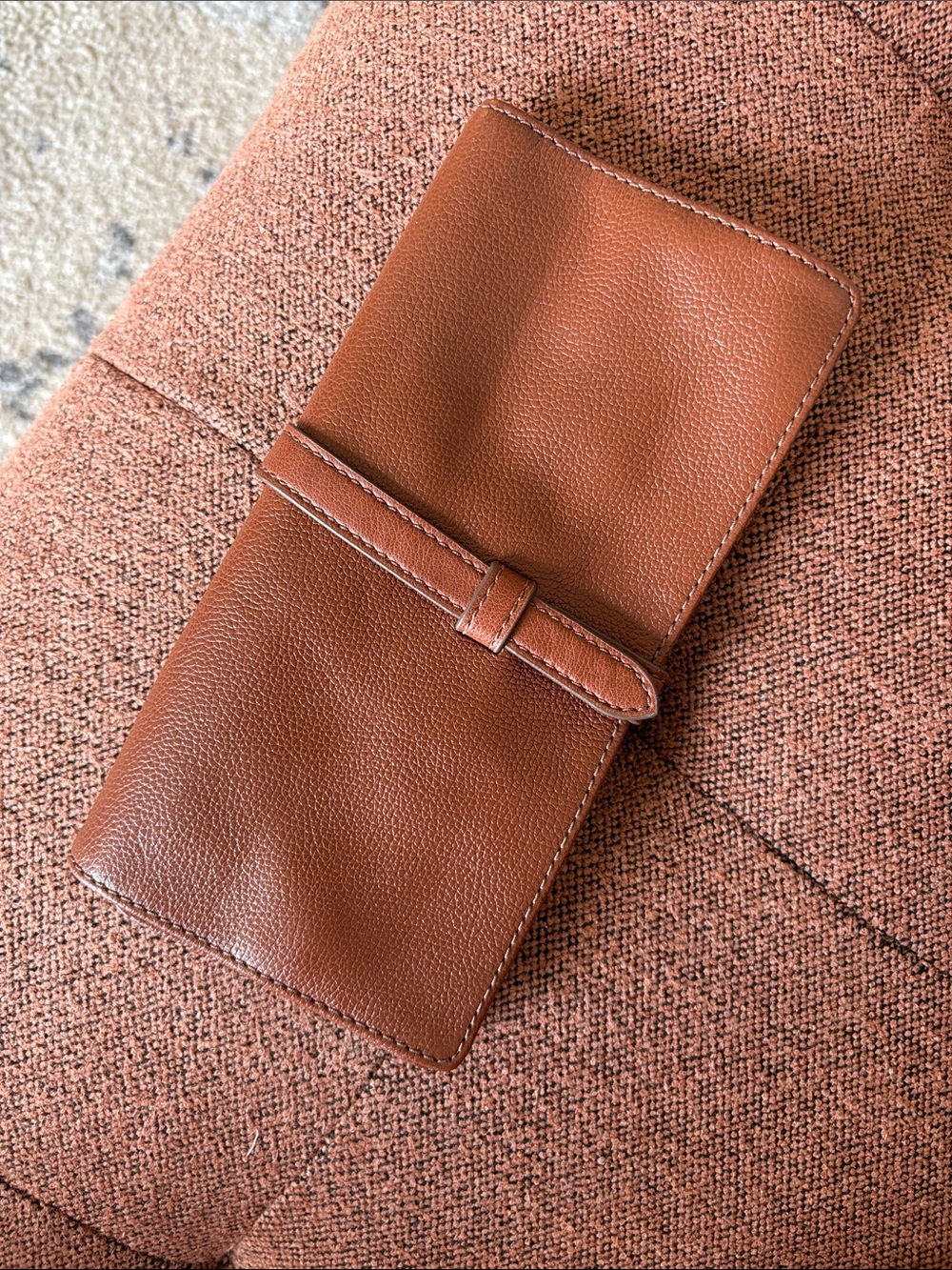 Fossil Classic Brown Leather Card & Key Holder
